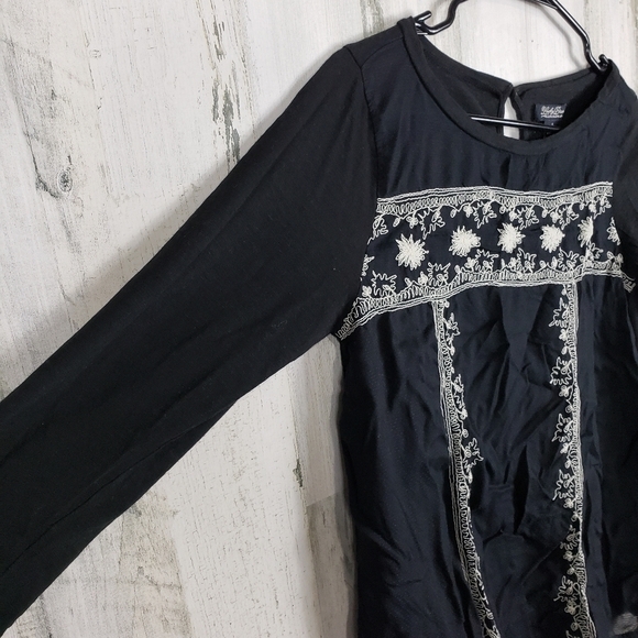 Lucky brand cute black top size small - Picture 4 of 12
